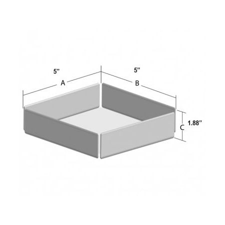 Custom Biogenic Storage Box, Standard 2" Aluminum w/o Lid 181022